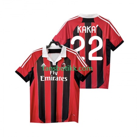 Fotballdrakt AC Milan KAKA 22 2012 2013 Retro Hjemmetrøye Kortermet